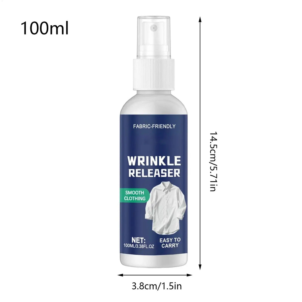 Ironing Spray for Clothes, 100ml Anti-Static Wrinkle Release Spray, Travel-Size Ironing Aid for Home, Dorm, Beach Vacation